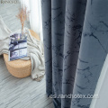 Sala de estar en relieve de lujo cortinas de terciopelo de cortina pesada